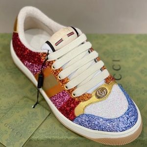 Gucci glitter sneakers